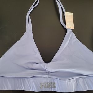 NWT Pink Victoria Secret halter top sports bra